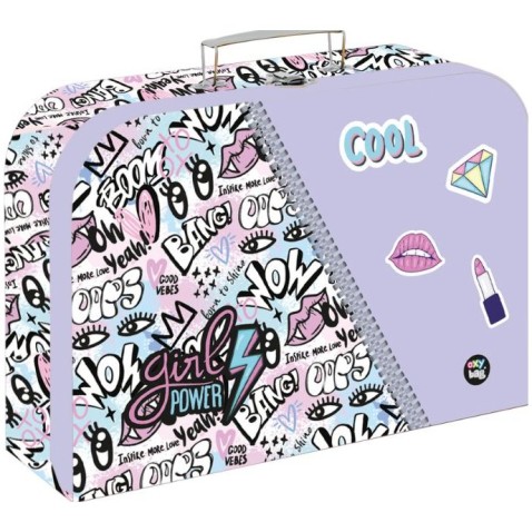 Laminált bőrönd 34 cm Funny Girl