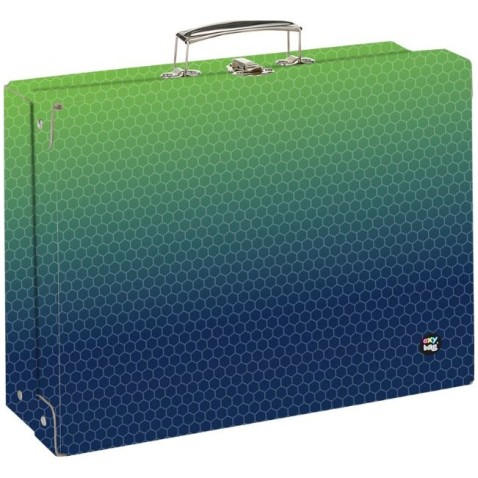 Laminált, négyzet alakú doboz A4 OXY NEXT Ombre Green