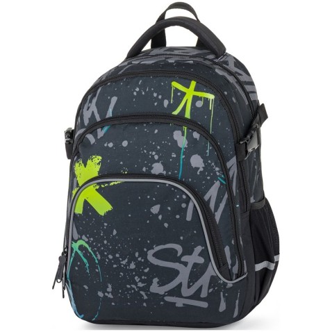 OXY SCOOLER Graffiti Blue iskolatáska