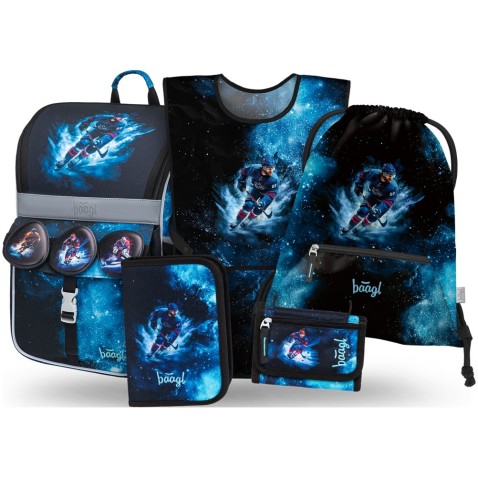 Iskolatáska szett Baagl Zippy Jégkorong 5db-os