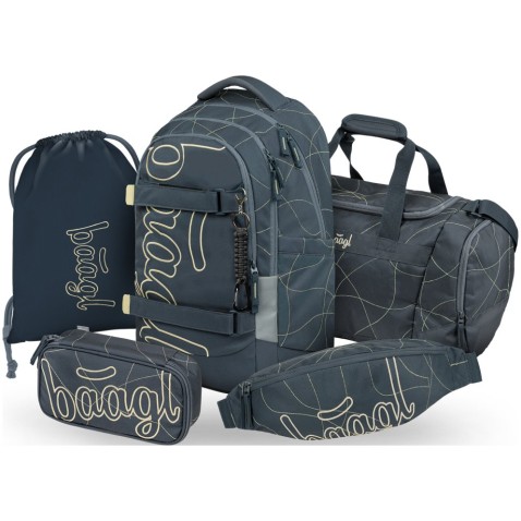 Baagl Skate Max Wave iskolatáska szett