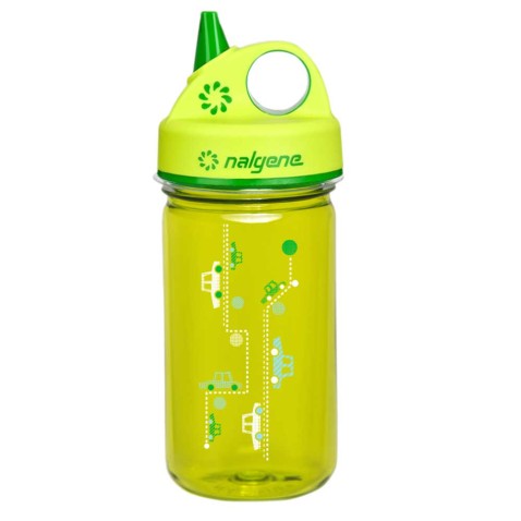 Nalgene palack Grip´n Gulp 350 ml Green Cars