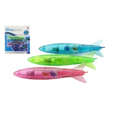 Világító búvártorpedó 3 db 13cm