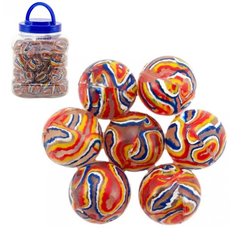 Pattogós labda 3,5cm szivárvány