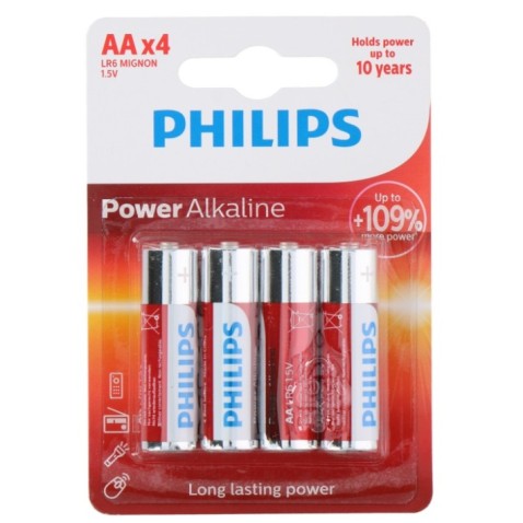 Philips AA(LR6) 1,5V Alkaline elemek 4db
