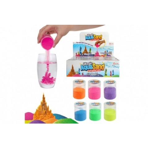 Mágikus homok vízbe 6 szín tégelyben