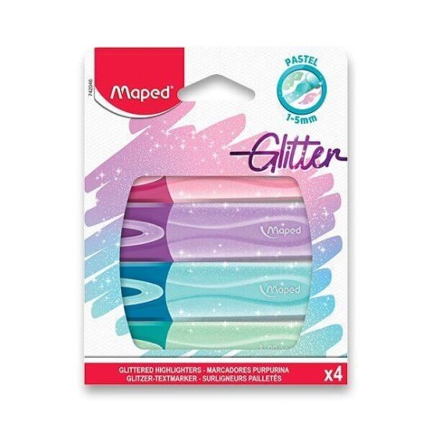 Kiemelő Maped Fluo Peps Classic Glitter - 4db.