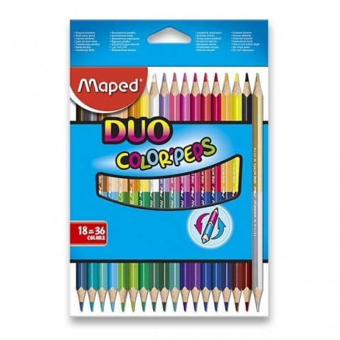 Maped Color Peps Duo -  kétoldalú színesceruza , 36 szín