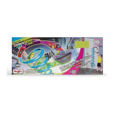 Maisto - Cyber Racers, Játékszett - Függőleges, ajtóra rögzíthető pálya kisautóval