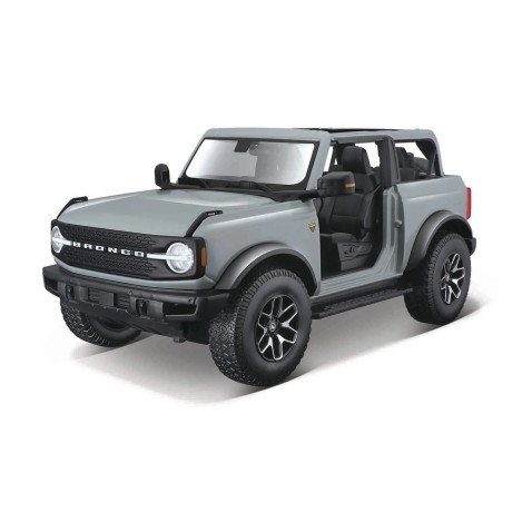 Maisto - 2021 Ford Bronco Badlands (ajtók nélkül), kaktuszszürke, 1:18