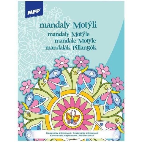 Kifestőkönyv anti-stressz MFP Mandala Pillangó