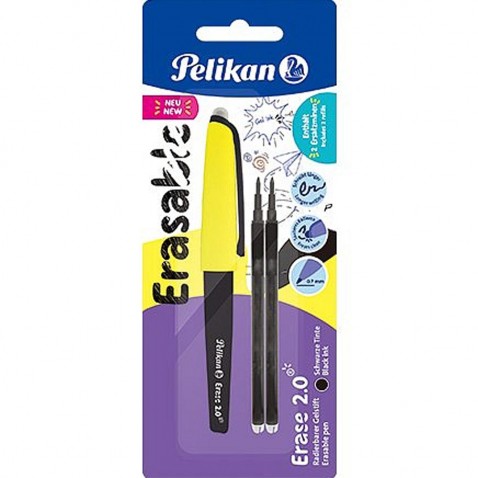 Pelikan radírozható toll fekete + 2 db tollbetét