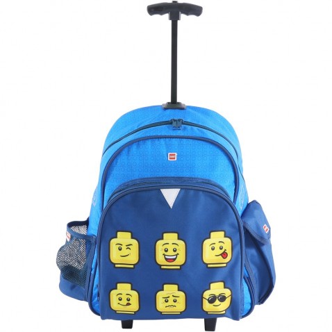Iskolai hátizsák LEGO Trolley Faces Blue
