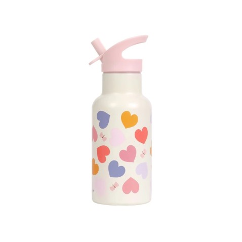 A Little Lovely Company - rozsdamentes acél kulacs, 350 ml – szív
