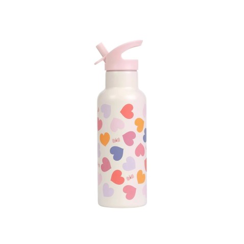 A Little Lovely Company - rozsdamentes acél kulacs, 500 ml – szív