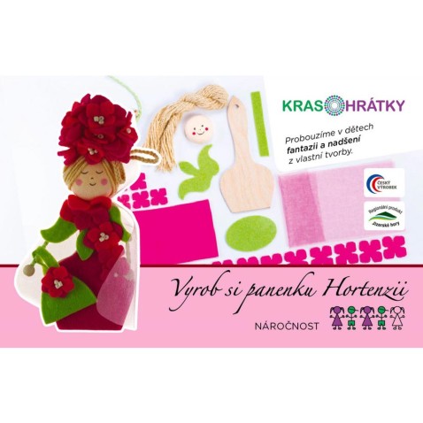 Krasohrátky kreatív készlet rózsaszín hortenzia