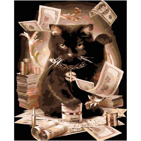 Zuty Festőkészletek számok szerint - Fekete macska