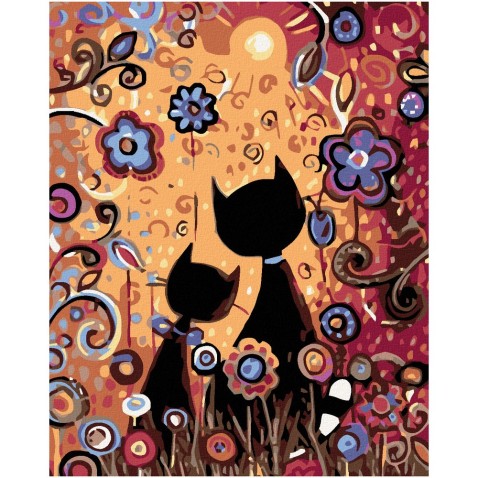 Zuty Festőkészletek számok szerint - Két macska