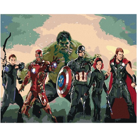 Zuty Festőkészletek számok szerint - Avengers Assemble