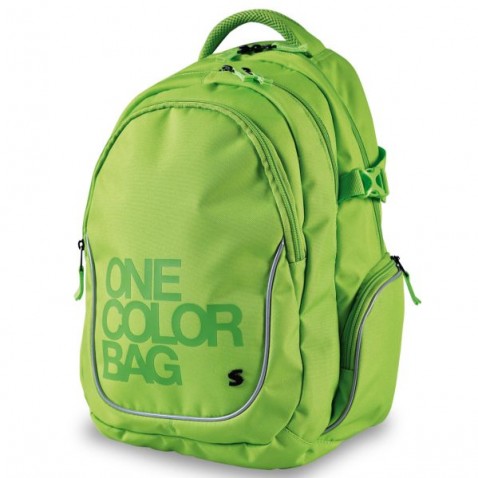 Diák hátizsák Stil One Color zöld