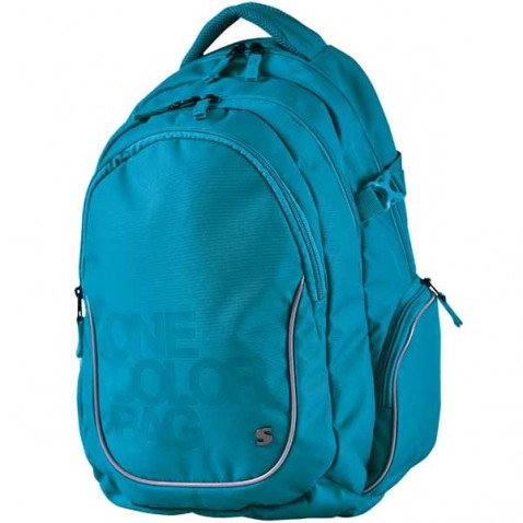 Diák hátizsák Stil One Color türkiz