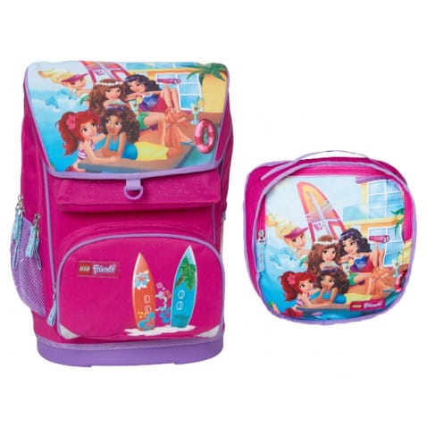 Iskolatáska Lego Friends Beach House Large szett 2 részes lányoknak Alsósoknak