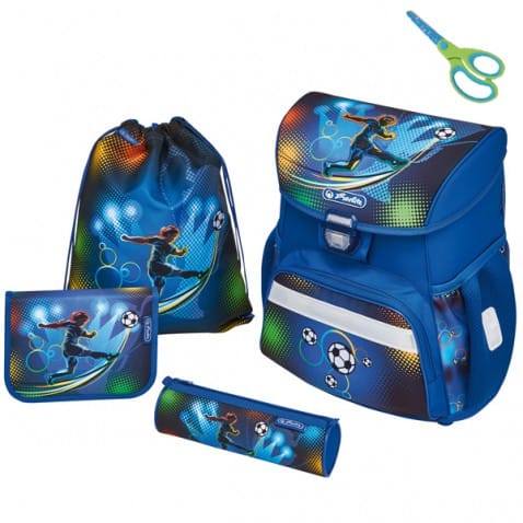 Iskolatáska Herlitz Loop Football foci szett 4 részes