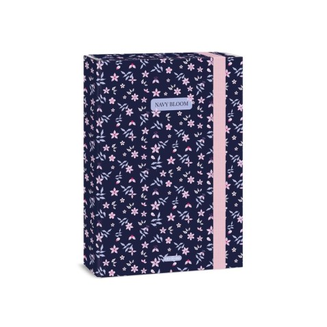 ARS UNA Füzetbox A4 Navy Bloom