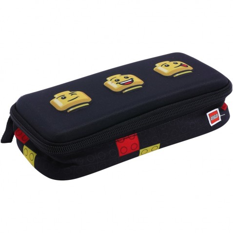 Diák henger tolltartó LEGO Faces Black 3D