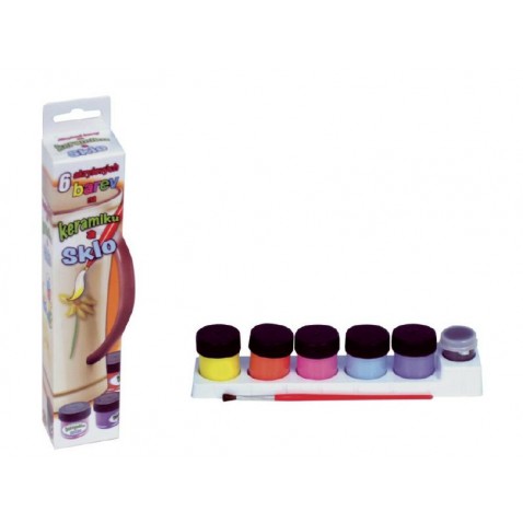 Festékek kerámiához és üveghez 6db