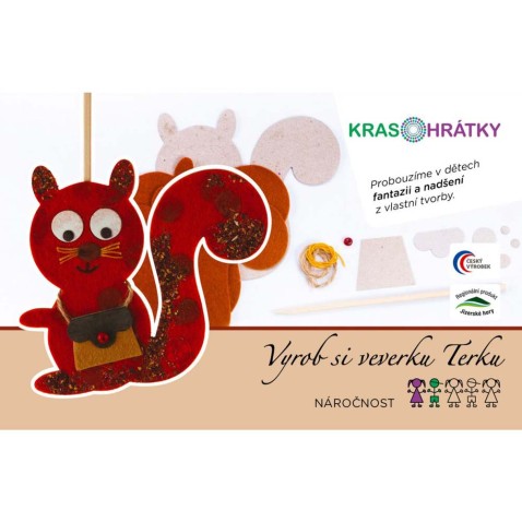 Krasohrátky kreatív készlet Terka mókus