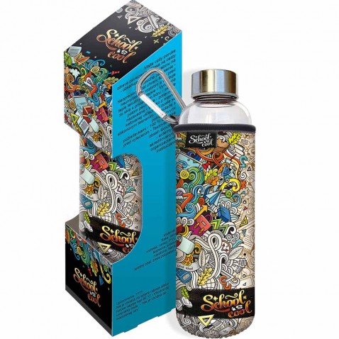 ARGUS Üvegpalack, kulacs School is cool