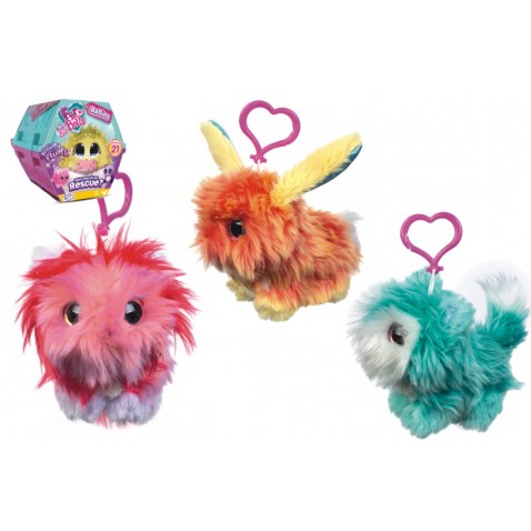 Állatka FUR BALLS plüss Babies mini A kis csavargó, műanyag dobozban 10x10cm