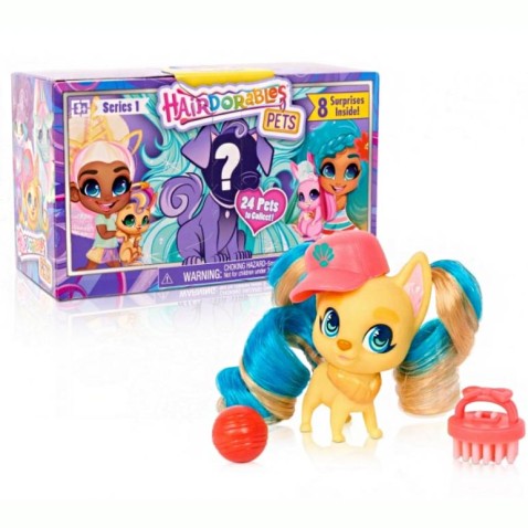 Hairdorables Magic Dolls - Háziállatok sorozat 1 meglepetés kiegészítőkkel