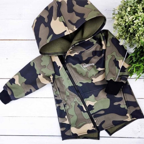 Gyerek softshell kabát ARMY