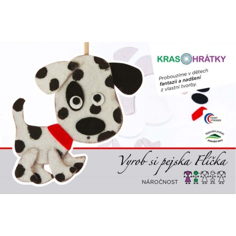 Krasohrátky kreatív készlet Flíček kutya