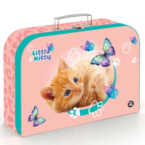 34 cm-es laminált Oxybag cicás iskolai doboz