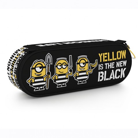 Minions Black iskolai henger tolltartó fekete