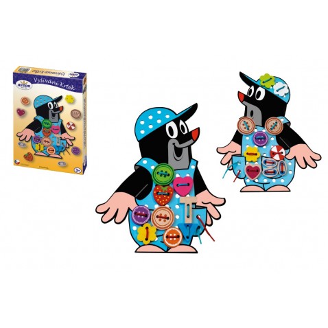 Kisvakond felvarrható gombokkal, fa 26 db