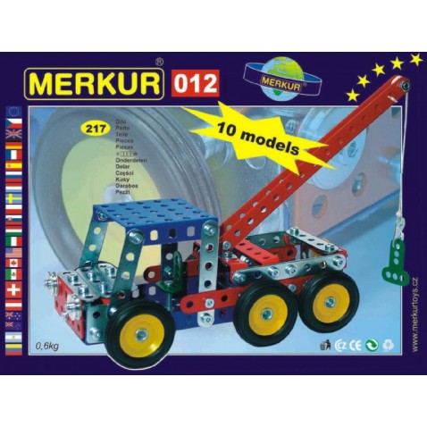 Merkur 012 Vontató jármű  10 modell építőkészlet 217 db.