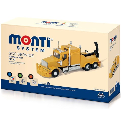 Építőkészlet Monti 42 SOS Service Western star 1:48