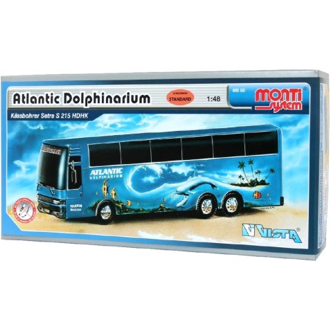 Építőkészlet Monti 50 Atlantic Dolphinarium Bus 1:48