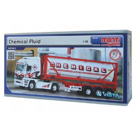 Építőkészlet Monti 60 Chemical Fluid Actros L-MB 1:48