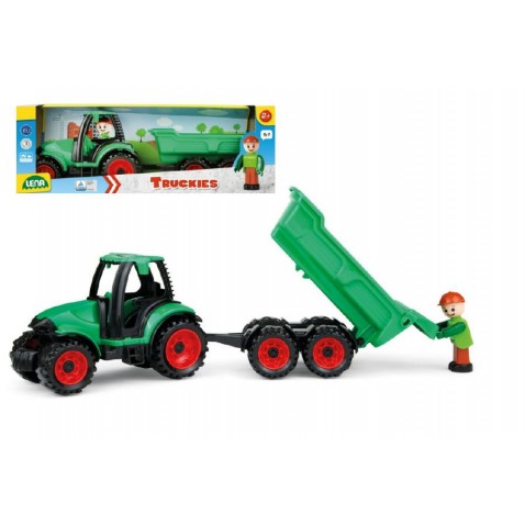 Autó Truckies traktor iparvágányral és 32 cm-es figurával