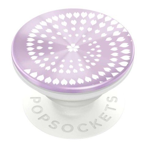 PopSockets PopGrip Gen.2, Backspin Infinite Blossom, forgó (golyóscsapágy), lila / fehér