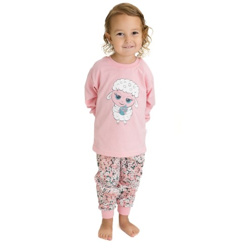 Gyermek pizsama Bettymode BETTY SHEEP hosszú ujjú