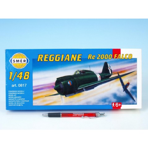 Modell Reggiane RE 2000 Falco 1:48 16,1x22cm 31x13,5x3,5cm 16,1x22cm 31x13,5x3,5cm