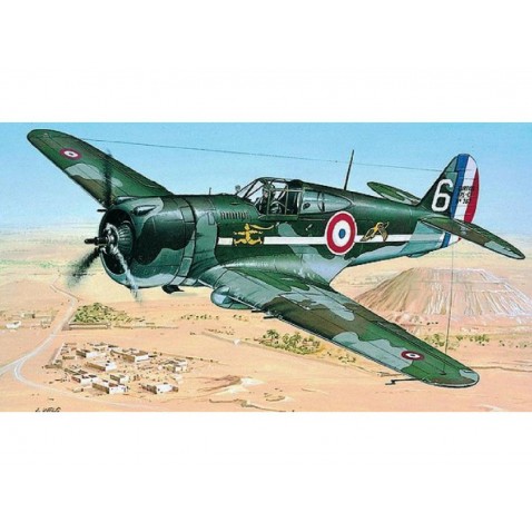 Modell Curtiss P-36/H.75 Hawk 11,6x15,7cm