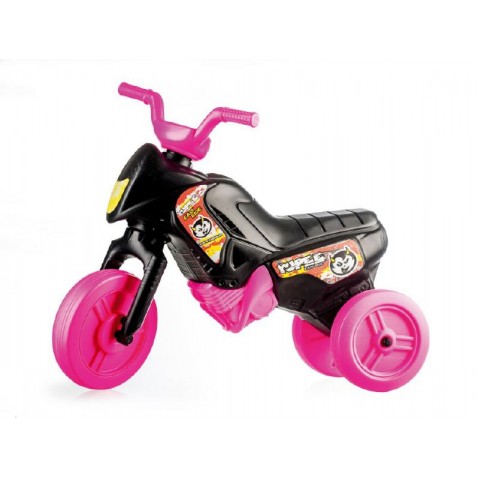 Enduro Yupee lábbal hajtós kismotor, fekete, ülésmagasság 26cm