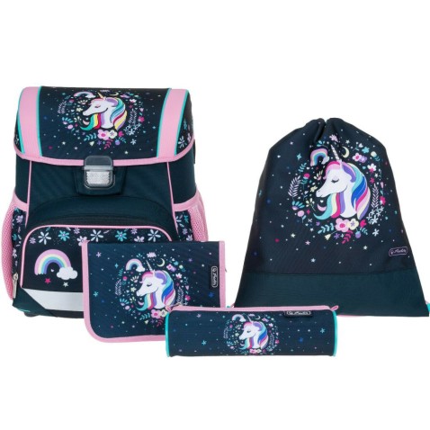 Iskolatáska Herlitz Loop Egyszarvú 4db-os szett